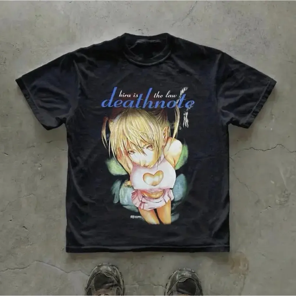 Anime Merchandise Men - Misa Is The Law T-shirt, Death